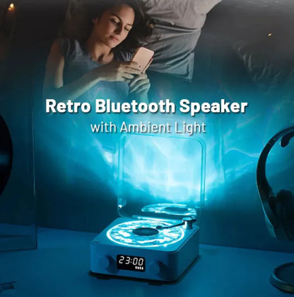 Retro Mini Bluetooth Speaker with RGB Lamp
